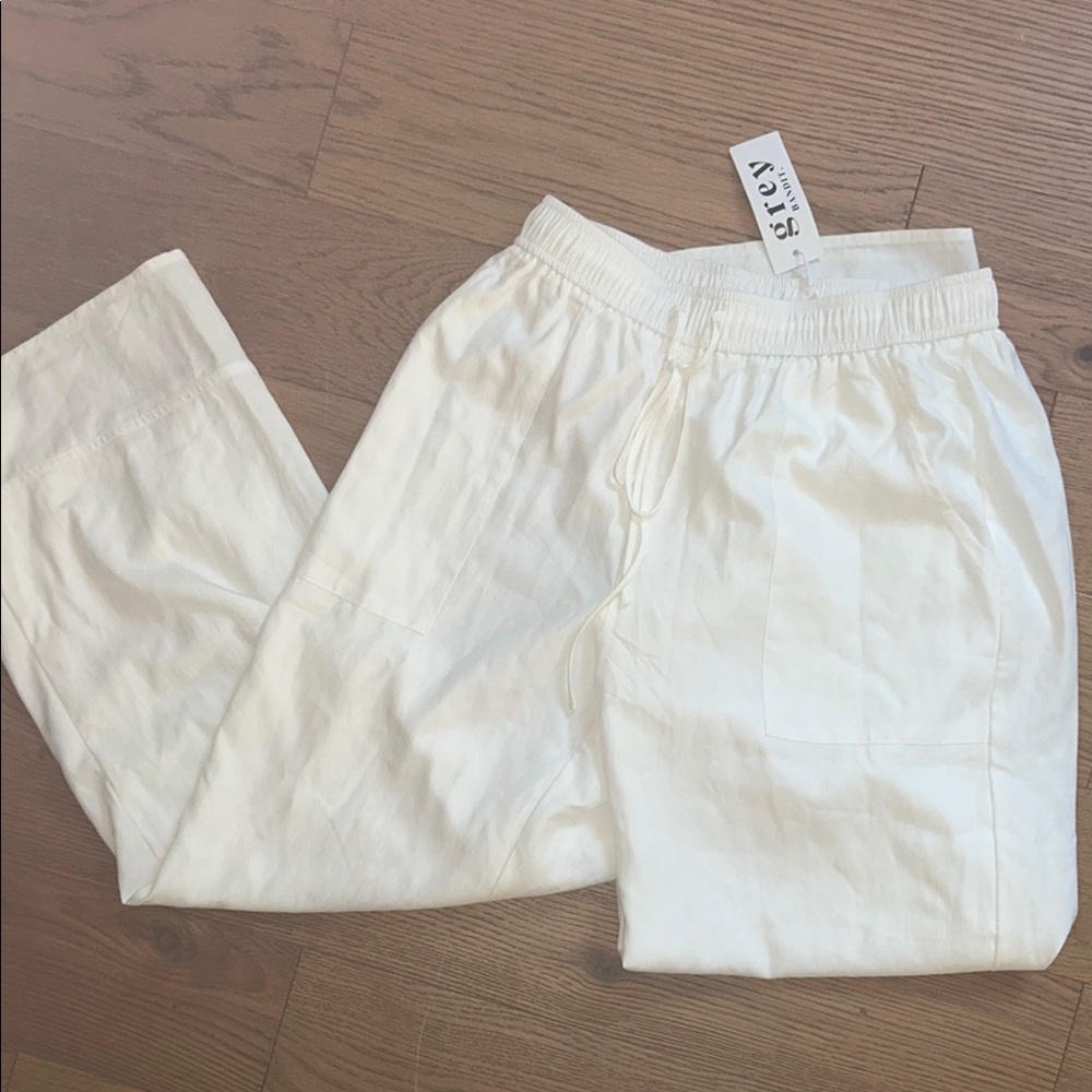 Women's White Straight Leg Pants